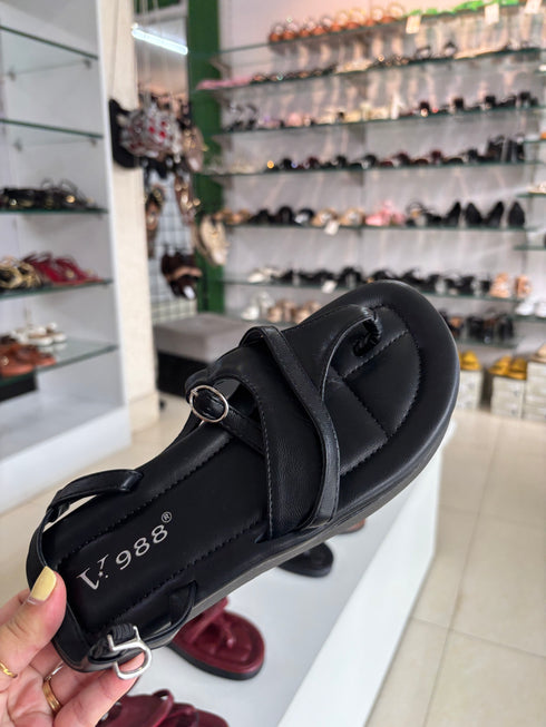 Casual Thong Sandals with Ankle Straps
